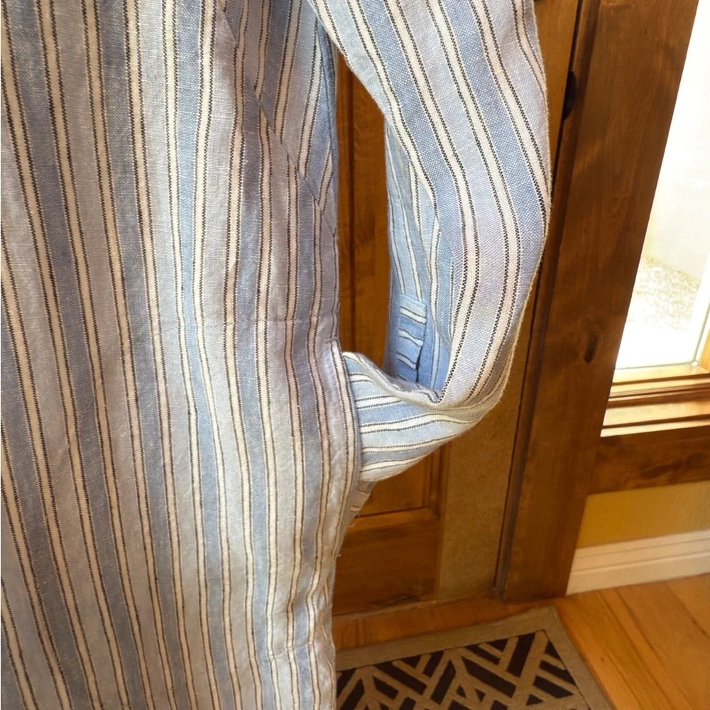 J. Jill Blue and White Striped Top - Picture 6 of 6